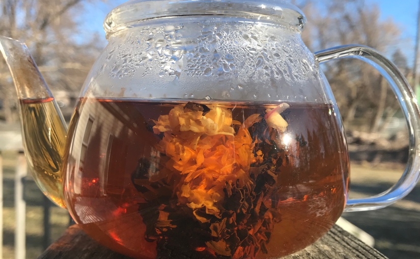 Blooming Tea on an Almost-Spring Day