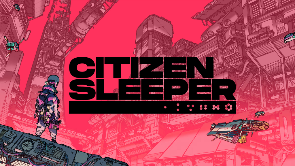 Title card for Citizen Sleeper, a cyberpunk video game
